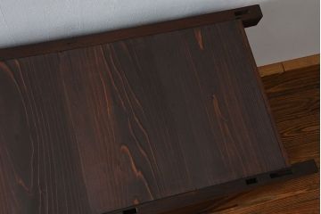 アンティーク家具　古民具・骨董 二段重ね四尺水屋箪笥(食器棚、収納棚)