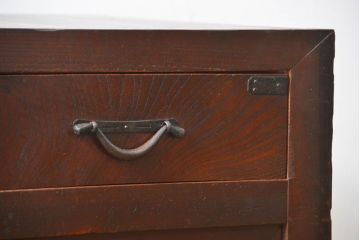 アンティーク家具　古民具・骨董 味わい深い関西帳場箪笥(時代箪笥)
