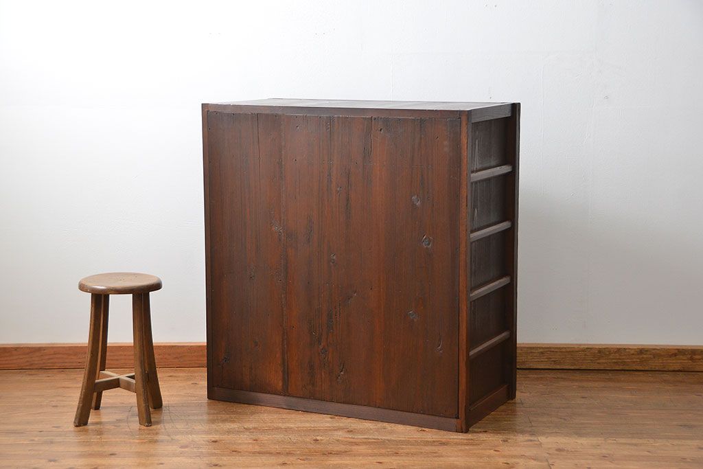 アンティーク家具　古民具・骨董 味わい深い関西帳場箪笥(時代箪笥)