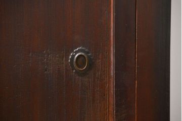 アンティーク家具　古民具・骨董 作りの良い三杯引き出し収納棚(時代箪笥、ローボード、置き床)