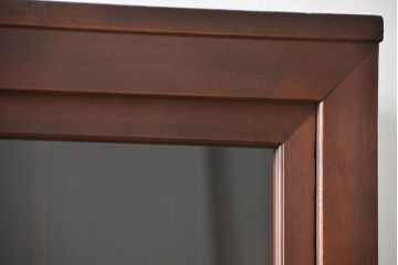 アンティーク家具　古民具・骨董 シンプルな三尺関西収納棚(水屋箪笥、ガラスケース、食器棚)