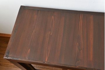 アンティーク家具　古民具・骨董 シンプルな三尺関西収納棚(水屋箪笥、ガラスケース、食器棚)