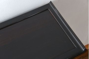 アンティーク家具　古民具・骨董 黒檀材の重厚な飾り棚(欠損有り)(茶棚、時代箪笥)　
