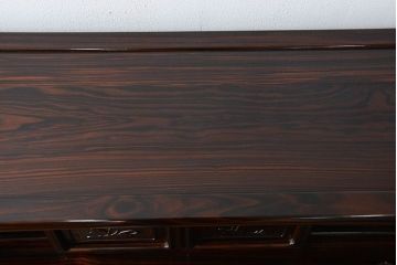 アンティーク家具　古民具・骨董 重厚な黒檀飾り棚(唐木、茶棚、時代箪笥)　