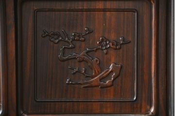 アンティーク家具　古民具・骨董 重厚な黒檀飾り棚(唐木、茶棚、時代箪笥)　