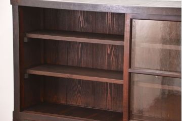 アンティーク家具　古民具・骨董 大きな19杯引き出し収納棚(薬箪笥、チェスト、百味箪笥、ガラスケース)