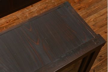 アンティーク家具　古民具・骨董 大きな19杯引き出し収納棚(薬箪笥、チェスト、百味箪笥、ガラスケース)