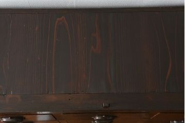 アンティーク家具　古民具・骨董 大きな19杯引き出し収納棚(薬箪笥、チェスト、百味箪笥、ガラスケース)