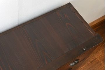 アンティーク家具　古民具・骨董 大きな19杯引き出し収納棚(薬箪笥、チェスト、百味箪笥、ガラスケース)