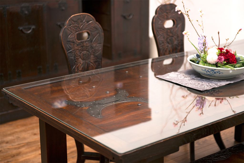 アンティーク家具　古民具・骨董　アンティーク蔵戸ダイニングテーブル