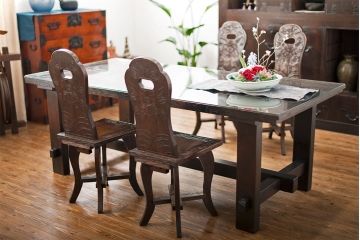 アンティーク家具　古民具・骨董　アンティーク蔵戸ダイニングテーブル