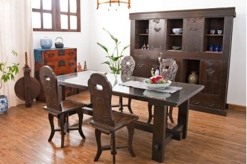 アンティーク家具　古民具・骨董　アンティーク蔵戸ダイニングテーブル