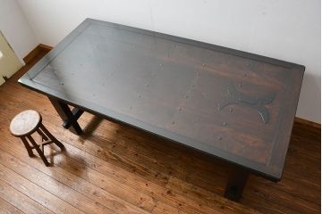 アンティーク家具　古民具・骨董　アンティーク蔵戸ダイニングテーブル