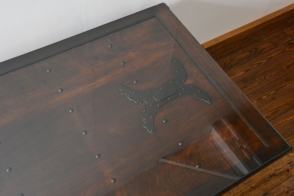 アンティーク家具　古民具・骨董　アンティーク蔵戸ダイニングテーブル