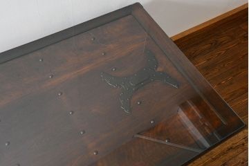 アンティーク家具　古民具・骨董　アンティーク蔵戸ダイニングテーブル