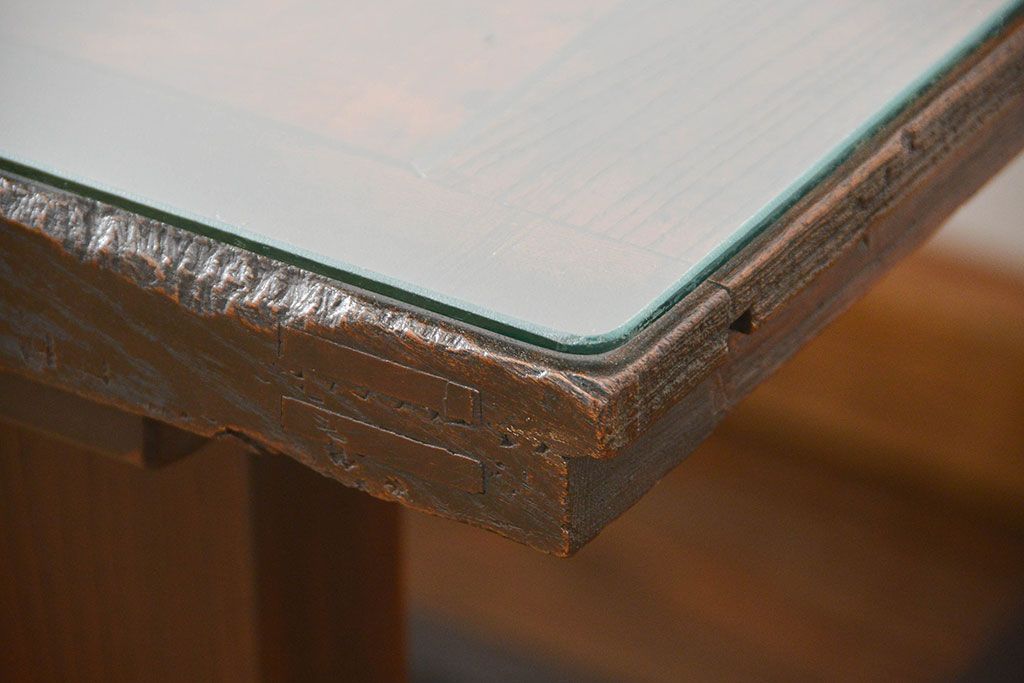 アンティーク家具　古民具・骨董　アンティーク蔵戸ダイニングテーブル