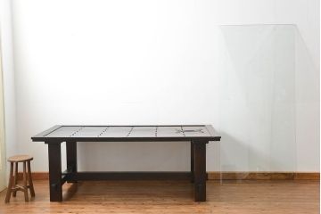 アンティーク家具　古民具・骨董　アンティーク蔵戸ダイニングテーブル