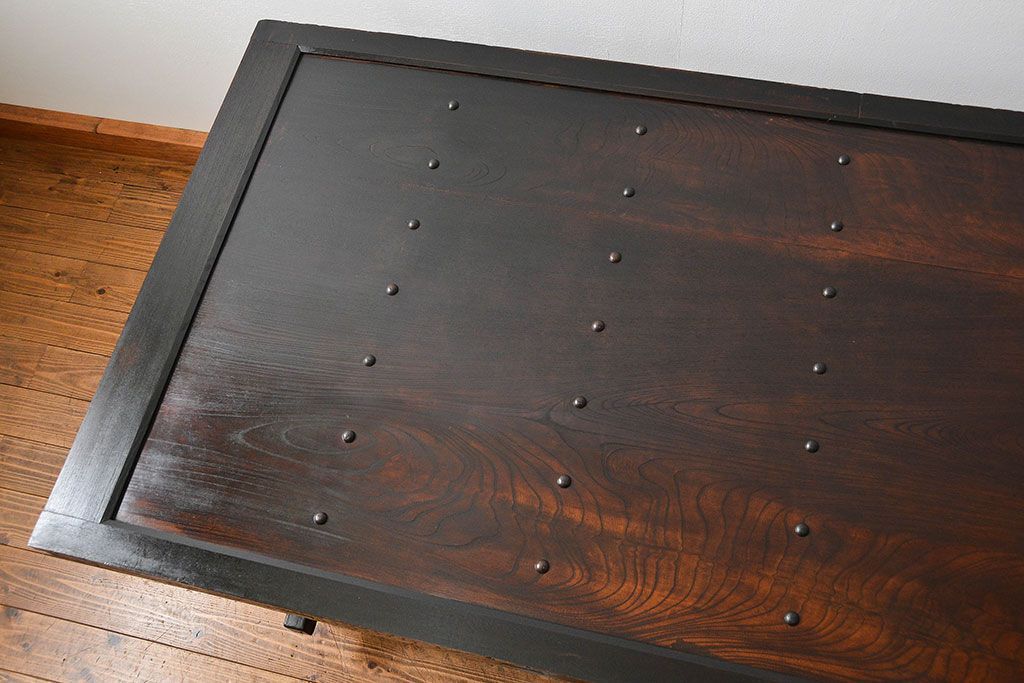 アンティーク家具　古民具・骨董　アンティーク蔵戸ダイニングテーブル