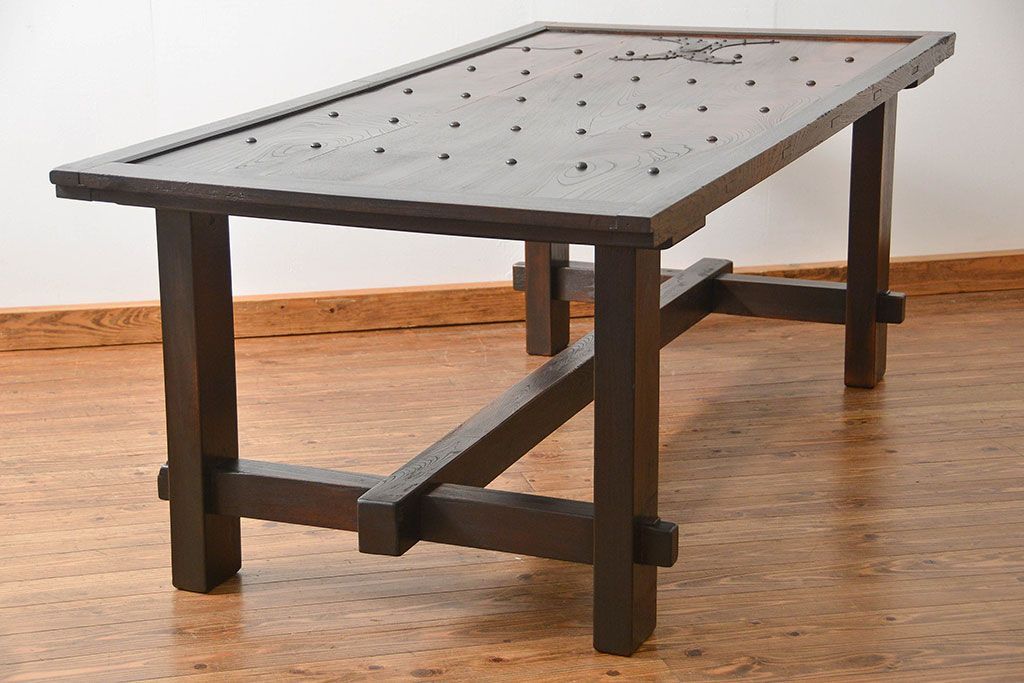 アンティーク家具　古民具・骨董　アンティーク蔵戸ダイニングテーブル