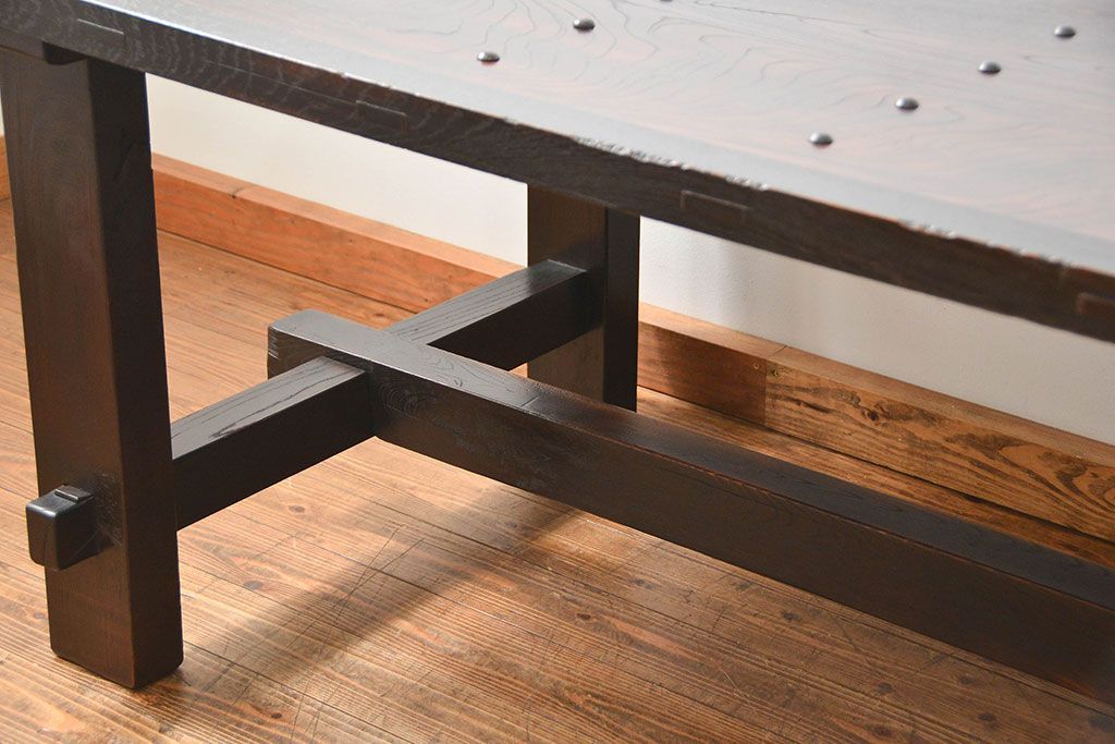 アンティーク家具　古民具・骨董　アンティーク蔵戸ダイニングテーブル