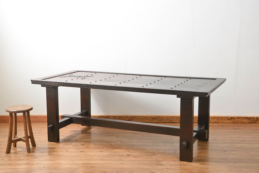 アンティーク家具　古民具・骨董　アンティーク蔵戸ダイニングテーブル