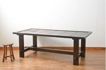 アンティーク家具　古民具・骨董　アンティーク蔵戸ダイニングテーブル