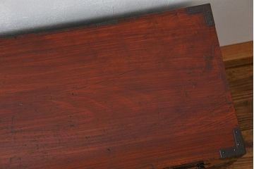 アンティーク家具　古民具・骨董 小振りでかわいい前面欅材の小箪笥(時代箪笥)