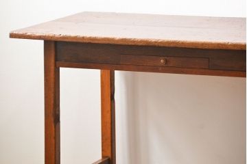 アンティーク家具　アンティーク 両面引き出しの横長テーブル(机、作業台)