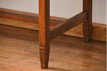 アンティーク家具　アンティーク 両面引き出しの横長テーブル(机、作業台)