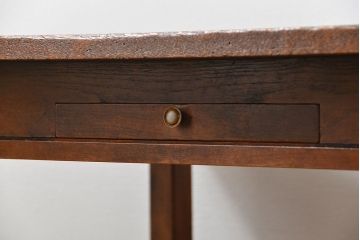 アンティーク家具　アンティーク 両面引き出しの横長テーブル(机、作業台)