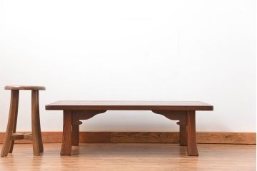 アンティーク家具　古民具・骨董 高級杉材 上品な浮造り仕上げの座卓(和風テーブル、机)　