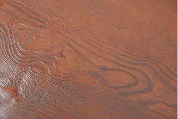 アンティーク家具　古民具・骨董 高級杉材 上品な浮造り仕上げの座卓(和風テーブル、机)　