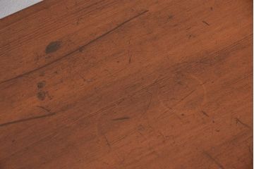 アンティーク家具　古民具・骨董 高級杉材 上品な浮造り仕上げの座卓(和風テーブル、机)　