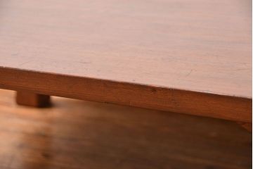 アンティーク家具　古民具・骨董 高級杉材 上品な浮造り仕上げの座卓(和風テーブル、机)　