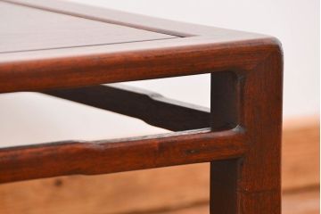 アンティーク家具　古民具・骨董 小振りな唐木座卓(テーブル、机)　