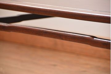 アンティーク家具　古民具・骨董 小振りな唐木座卓(テーブル、机)　
