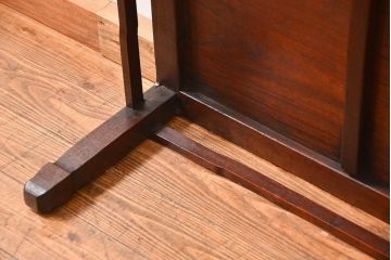 アンティーク家具　古民具・骨董 小振りな唐木座卓(テーブル、机)　