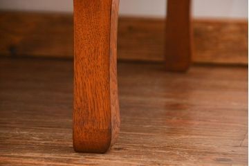 アンティーク家具　アンティーク  美しい総栗材の大きなちゃぶ台(テーブル、机)