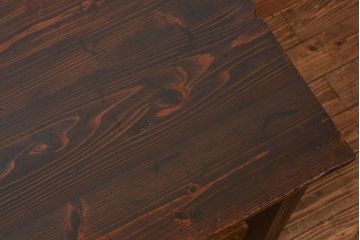 アンティーク家具　アンティーク 古い木の使い込まれた平机(テーブル、デスク、在宅ワーク、在宅用)　