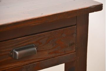 アンティーク家具　アンティーク 古い木の使い込まれた平机(テーブル、デスク、在宅ワーク、在宅用)　