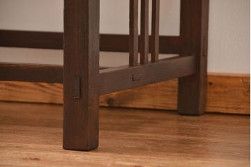 アンティーク家具　アンティーク 古い木の使い込まれた平机(テーブル、デスク、在宅ワーク、在宅用)　