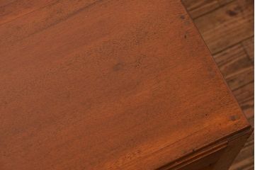 レトロ家具　アンティーク レトロなデザインの古い平机(テーブル、デスク、在宅ワーク、在宅用)　