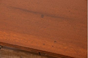 レトロ家具　アンティーク レトロなデザインの古い平机(テーブル、デスク、在宅ワーク、在宅用)　