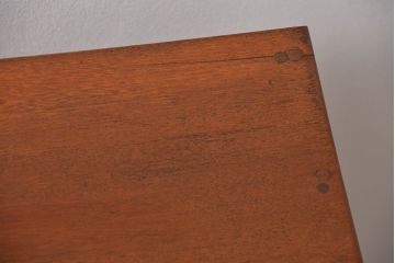 レトロ家具　アンティーク レトロなデザインの古い平机(テーブル、デスク、在宅ワーク、在宅用)　