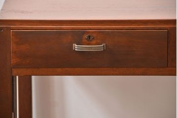 レトロ家具　アンティーク レトロなデザインの古い平机(テーブル、デスク、在宅ワーク、在宅用)　