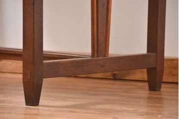 レトロ家具　アンティーク レトロなデザインの古い平机(テーブル、デスク、在宅ワーク、在宅用)　