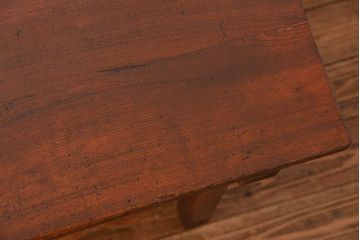 レトロ家具　アンティーク 古い栓材のレトロな平机(テーブル・デスク)