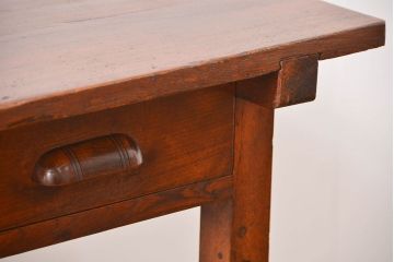 レトロ家具　アンティーク 古い栓材のレトロな平机(テーブル・デスク)