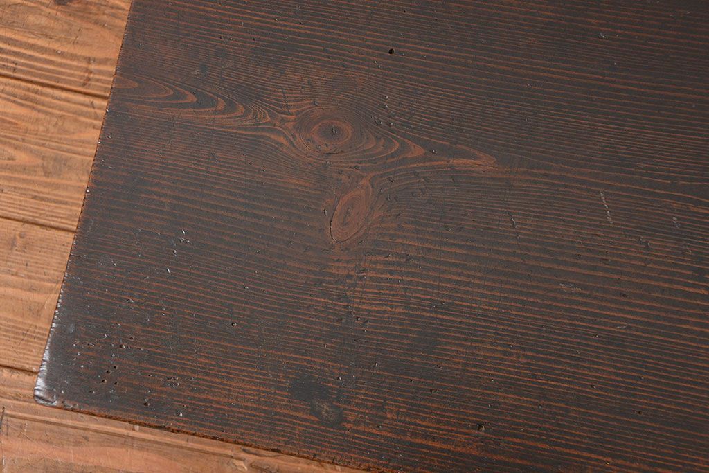 アンティーク家具　和製アンティーク 小さな引き出し付きテーブル(机)