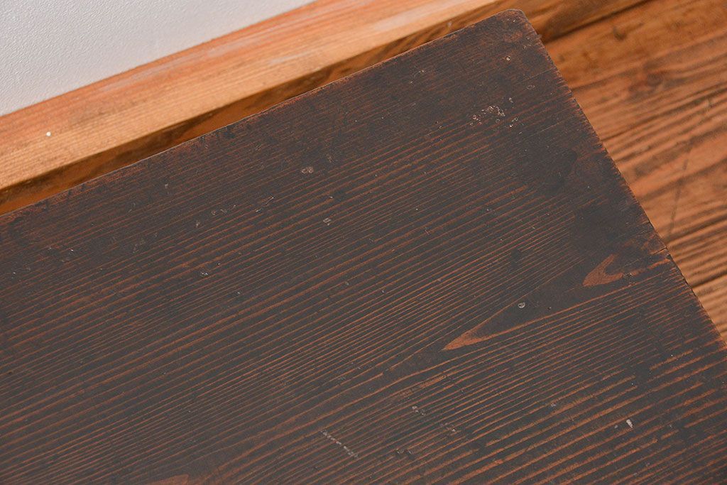 アンティーク家具　和製アンティーク 小さな引き出し付きテーブル(机)